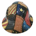 American Patchwork American Threads Custom Hydro Dipped Full Brim Hard Hat - Back View