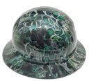 Super Snake Skin Custom Hydro Dipped Full Brim Hard Hat - Back View