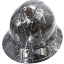 Dark Raiser Skulls Custom Hydro Dipped Full Brim Hard Hat - Back View