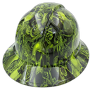 Skulls N Roses Custom Hydro Dipped Full Brim Hard Hat - Back View