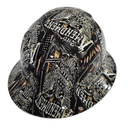 Right To Bear Arms Custom Hydro Dipped Full Brim Hard Hat - Back View