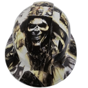 The Witch Doctor Custom Hydro Dipped Full Brim Hard Hat - Back View