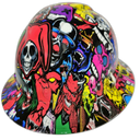 Sticker Bomb Custom Hydro Dipped Full Brim Hard Hat - Back View