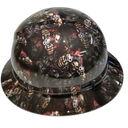 Shadow Assassin Art Custom Hydro Dipped Full Brim Hard Hat - Back View