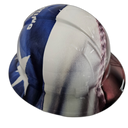 Im Voting For Convicted Felon Custom Hydro Dipped Full Brim Hard Hat - Back View
