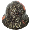 Eternal Chaos Devils Playground Custom Hydro Dipped Full Brim Hard Hat - Back View