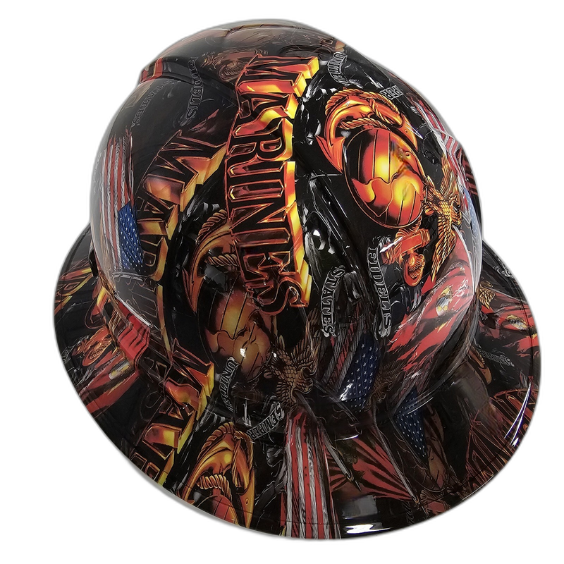 USMC Marines Semper Fi hard hat back view