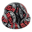 Jesus King Of Kings Lord Of Lords Custom Hydro Dipped Full Brim Hard Hat - Back View