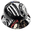 Patriot Come And Take It Sticker Bomb Custom Hydro Dipped Full Brim Hard Hat - Back View