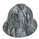 Military Camo We The People Custom Hydro Dipped Full Brim Hard Hat - Back View