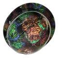 Leprechaun Irish Lucky Custom Hydro Dipped Full Brim Hard Hat - Back View