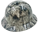 Pirate Skulls From The Grave Custom Hydro Dipped Full Brim Hard Hat - Back View