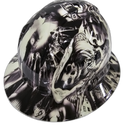 American Ganster Liberty Exclusive Custom Hydro Dipped Full Brim Hard Hat - Back View