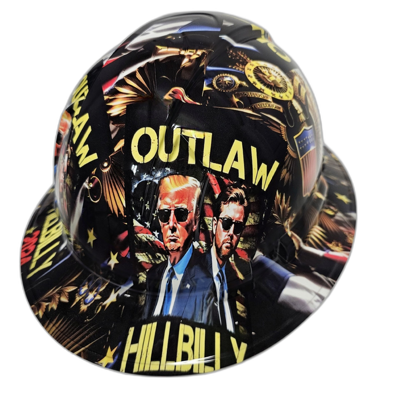 Outlaw Hillbilly 2024 Eagle hard hat back view