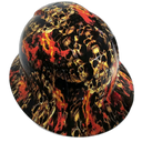 Gate of Skulls Stacked Evil Custom Hydro Dipped Full Brim Hard Hat - Back View