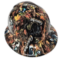 Country Boy Camo Deep Woods Custom Hydro Dipped Full Brim Hard Hat - Back View