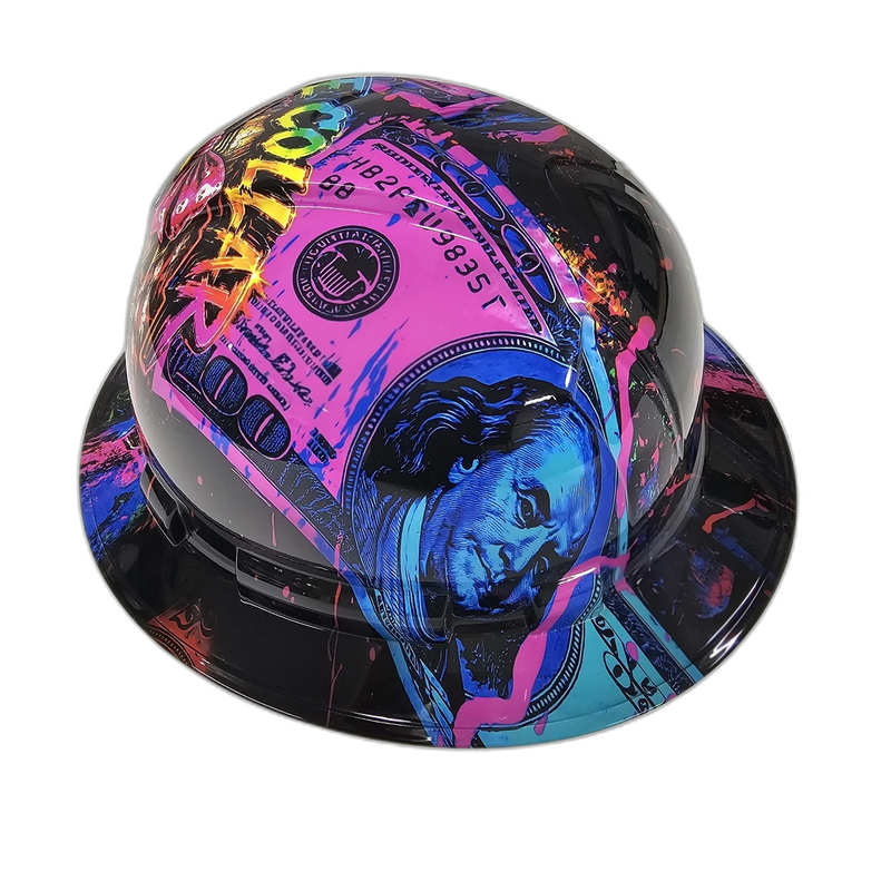 Blue Collar Momma hard hat back view
