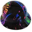 Blue Collar Daddy custom hydro dipped hard hat - top
