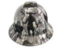 Revelations Dark Art Custom Hydro Dipped Full Brim Hard Hat - Top View