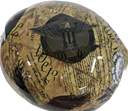 Constitutional Amendment USA Custom Hydro Dipped Full Brim Hard Hat - Top View