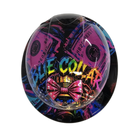 Blue Collar Momma custom hydro dipped hard hat - top
