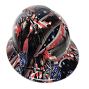American Reaper Grim Reaper Custom Hydro Dipped Full Brim Hard Hat - Top View