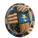 American Patchwork American Threads Custom Hydro Dipped Full Brim Hard Hat - Top View
