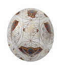 Mosaic Elephant Pattern Custom Hydro Dipped Full Brim Hard Hat - Top View