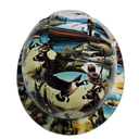 American Sportsman Fishing Hunting Custom Hydro Dipped Full Brim Hard Hat - Top View