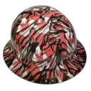The Canadian Flag Custom Hydro Dipped Full Brim Hard Hat - Top View