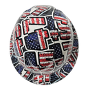 45 47 President Custom Hydro Dipped Full Brim Hard Hat - Top View