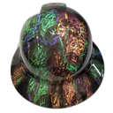 Leprechaun Irish Lucky Custom Hydro Dipped Full Brim Hard Hat - Top View