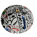 JDM Sticker Bomb Import Drift Missile Custom Hydro Dipped Full Brim Hard Hat - Top View