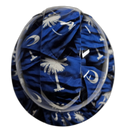 South Carolina State Flag Custom Hydro Dipped Full Brim Hard Hat - Top View