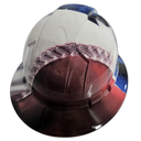 Im Voting For Convicted Felon Custom Hydro Dipped Full Brim Hard Hat - Top View