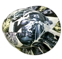 Viva Mi Raza Chicano Tattoos Custom Hydro Dipped Full Brim Hard Hat - Top View