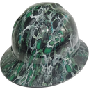 Super Snake Skin Custom Hydro Dipped Full Brim Hard Hat - Top View