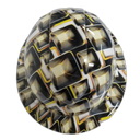 Hollywood Superstar Flash Cubes Custom Hydro Dipped Full Brim Hard Hat - Top View