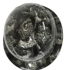 White Melting Zombies Custom Hydro Dipped Full Brim Hard Hat - Top View