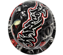 Laugh Now Cry Later Hardcore American Custom Hydro Dipped Full Brim Hard Hat - Top View