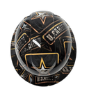 U.S. Army Badges Armed Services Custom Hydro Dipped Full Brim Hard Hat - Top View