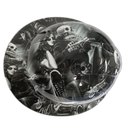 Ride Or Die Outlaw Biker Custom Hydro Dipped Full Brim Hard Hat - Top View