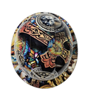 Saint Michael Jesus Gods Warrior Custom Hydro Dipped Full Brim Hard Hat - Top View