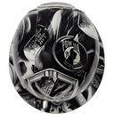 Military Veterans Memorial Badges Custom Hydro Dipped Full Brim Hard Hat - Top View