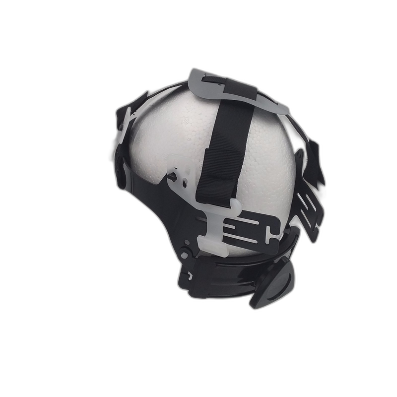 Hi-Vis Pink Flames on Black hard hat top view