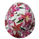 Stargazer Lillies Flowers Custom Hydro Dipped Full Brim Hard Hat - Top View