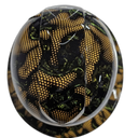 Wasp Hive Camo Intense 3D Custom Hydro Dipped Full Brim Hard Hat - Top View