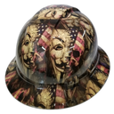 Anonymous AMERICAN PATRIOT EDITION Custom Hydro Dipped Full Brim Hard Hat - Top View