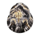 Jesus With Cherubs Live In The Light custom hydro dipped hard hat - top