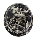 Jesus Christ Big Faces Jesus Saves Custom Hydro Dipped Full Brim Hard Hat - Top View